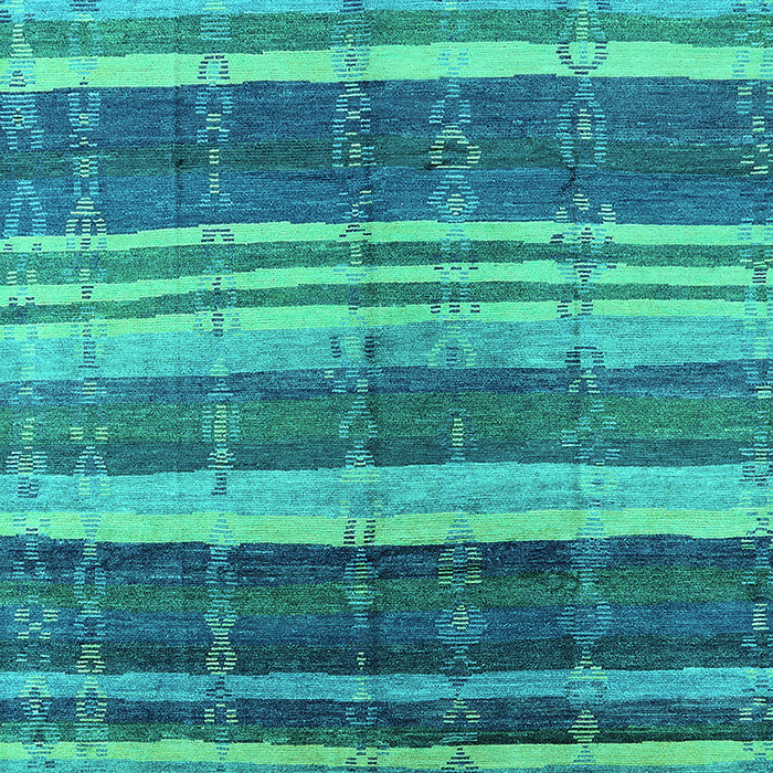 Solid Turquoise Modern Rug, urb1264turq