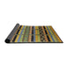 Sideview of Mid-Century Modern Coffee Brown Solid Rug, urb1265