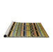 Sideview of Machine Washable Industrial Modern Coffee Brown Rug, wshurb1265