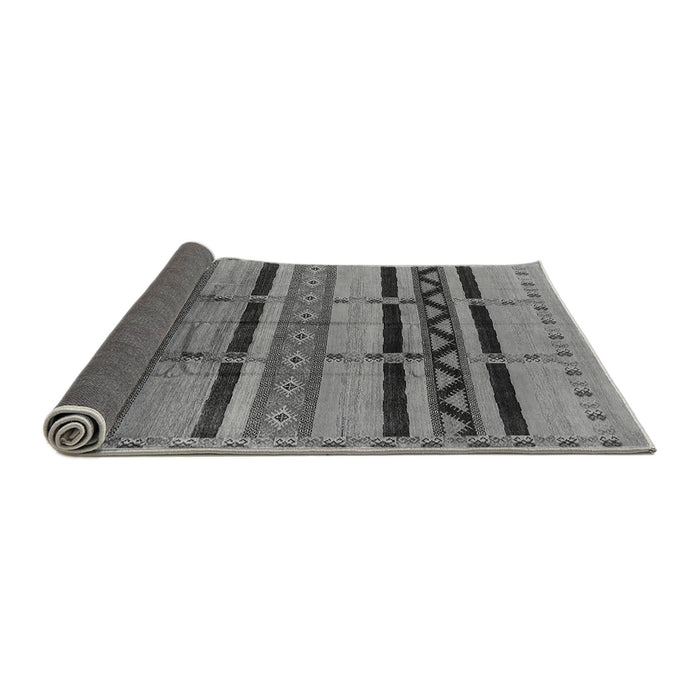 Sideview of Solid Gray Modern Rug, urb1265gry