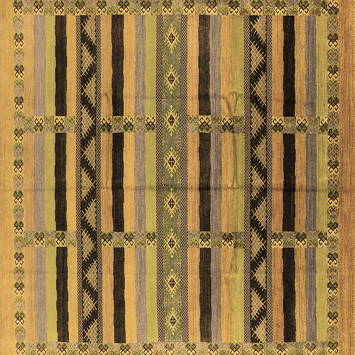 Square Machine Washable Solid Brown Modern Rug, wshurb1265brn
