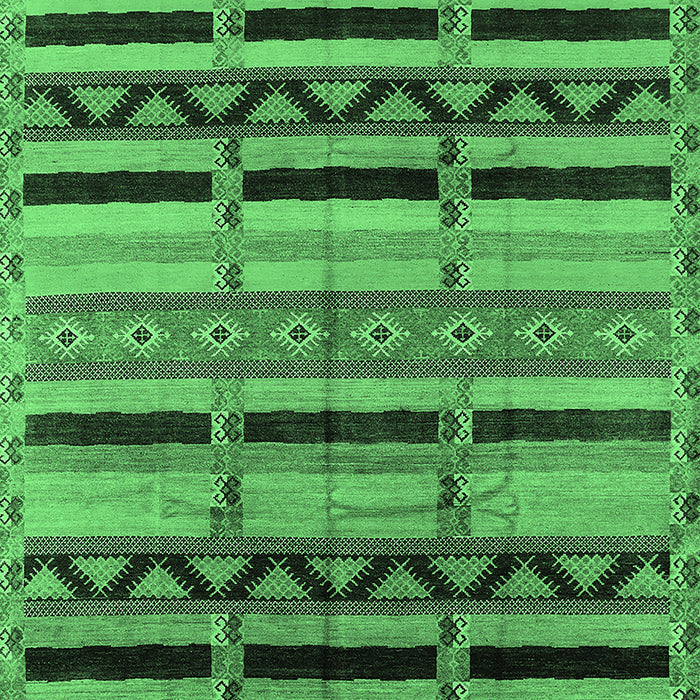 Solid Emerald Green Modern Rug, urb1265emgrn