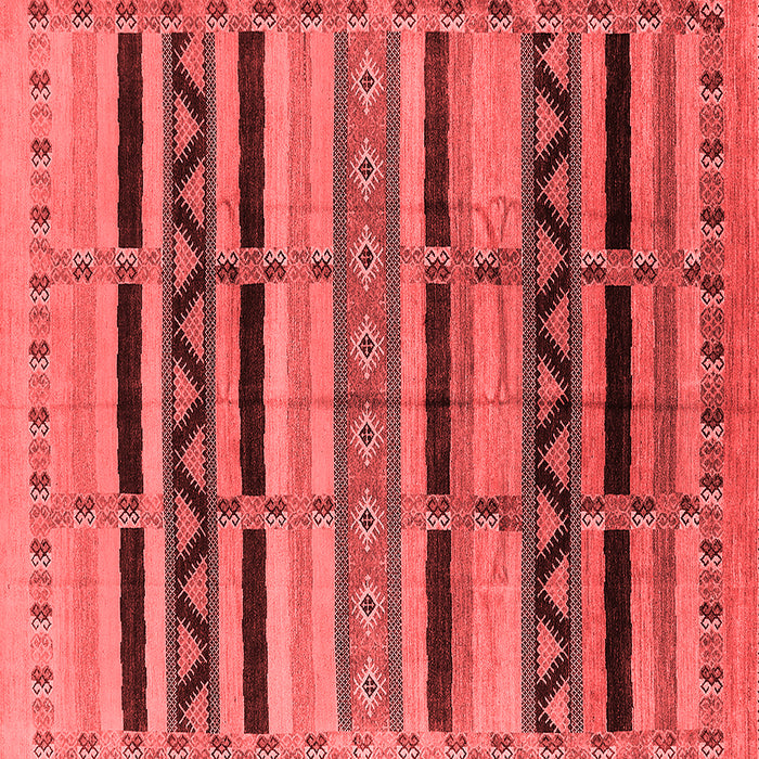 Machine Washable Solid Red Modern Rug, wshurb1265red