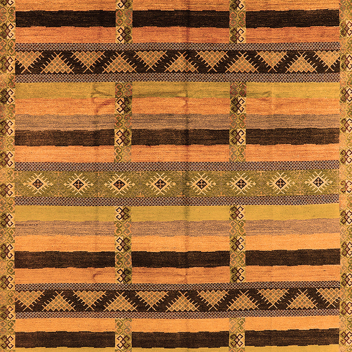 Machine Washable Solid Orange Modern Area Rugs, wshurb1265org