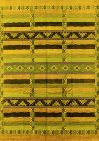 Solid Yellow Modern Rug, urb1265yw