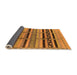 Sideview of Solid Orange Modern Rug, urb1265org