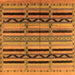 Square Machine Washable Solid Orange Modern Area Rugs, wshurb1265org