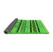 Sideview of Solid Green Modern Rug, urb1265grn