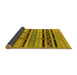 Sideview of Solid Yellow Modern Rug, urb1265yw