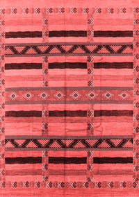 Solid Red Modern Rug, urb1265red