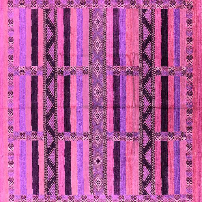 Square Solid Pink Modern Rug, urb1265pnk