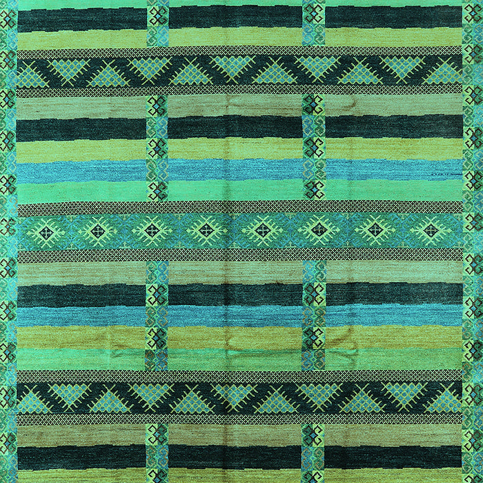Solid Turquoise Modern Rug, urb1265turq