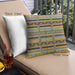 Front View of Mid-Century Modern Urban Square Coffee Brown Throw Pillow, 18 inch by 18 inch, pwurb1265