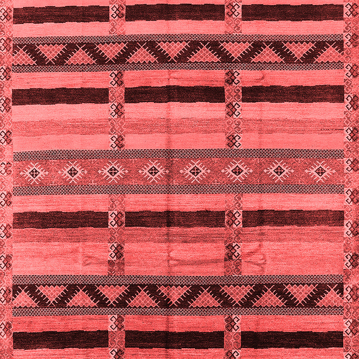 Machine Washable Solid Red Modern Rug, wshurb1265red