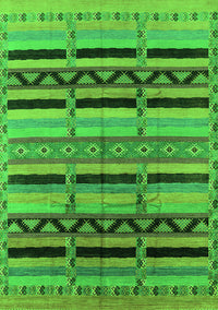 Solid Green Modern Rug, urb1265grn