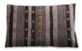 Mid-Century Modern Urban Burgundy Brown Lumbar Throw Pillow, 13 inch by 19 inch, lburb1266