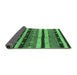 Sideview of Solid Emerald Green Modern Rug, urb1266emgrn