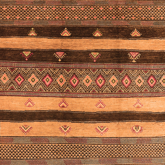 Machine Washable Solid Orange Modern Area Rugs, wshurb1266org