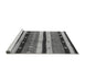 Sideview of Machine Washable Solid Gray Modern Rug, wshurb1266gry