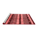 Modern Red Washable Rugs