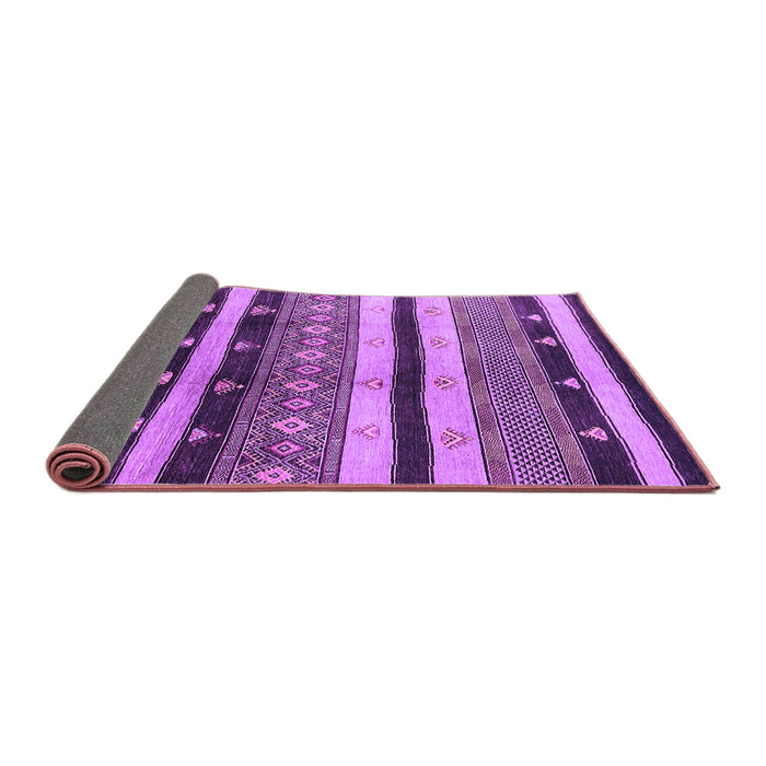 Sideview of Solid Purple Modern Rug, urb1266pur