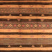 Square Solid Orange Modern Rug, urb1266org