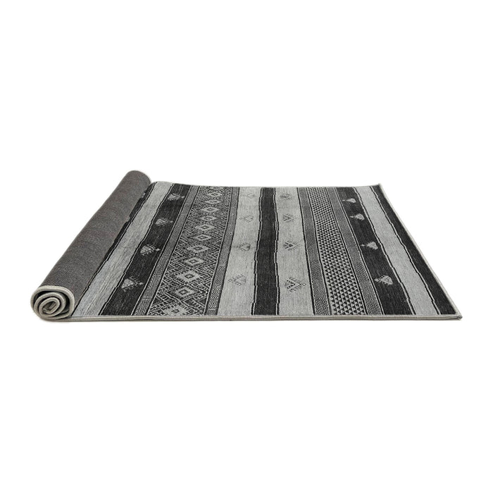 Sideview of Solid Gray Modern Rug, urb1266gry