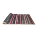 Sideview of Mid-Century Modern Silver Pink Solid Rug, urb1267