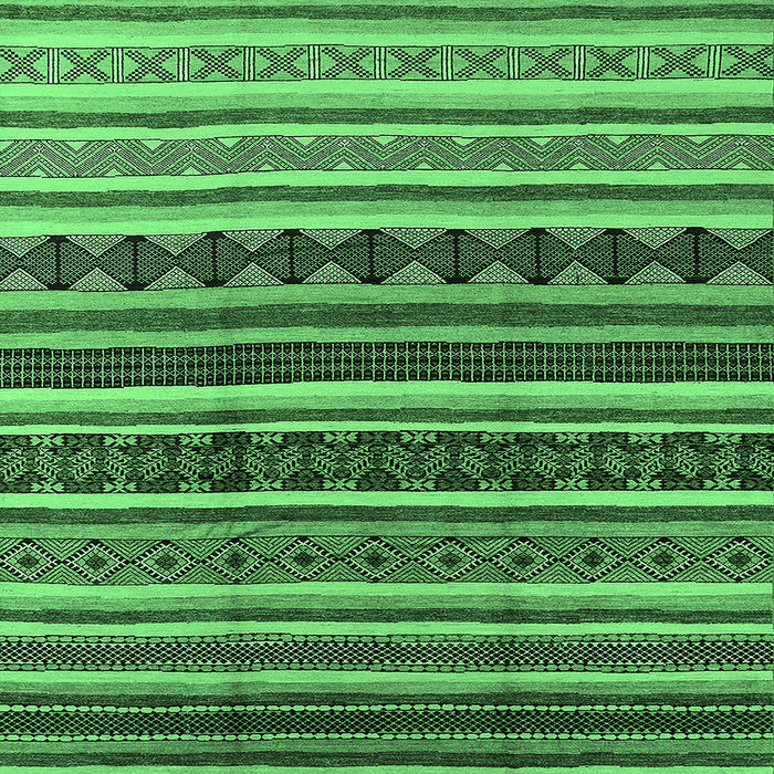 Square Solid Emerald Green Modern Rug, urb1267emgrn