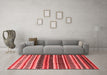 Modern Red Washable Rugs