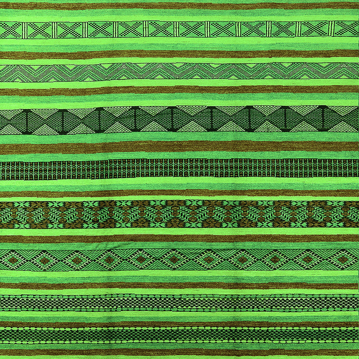 Square Solid Green Modern Rug, urb1267grn