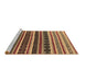 Sideview of Machine Washable Solid Brown Modern Rug, wshurb1267brn