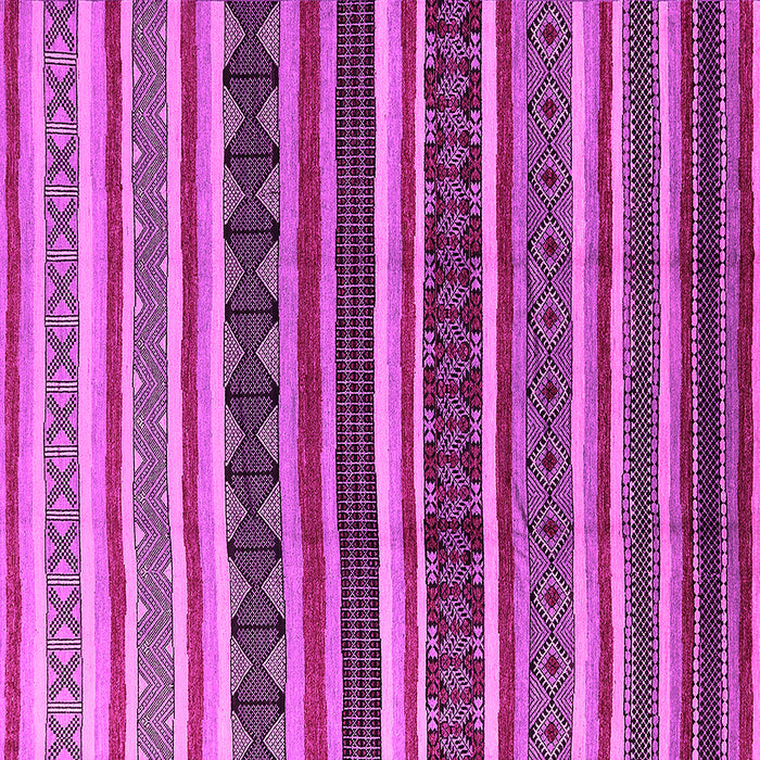Square Solid Pink Modern Rug, urb1267pnk