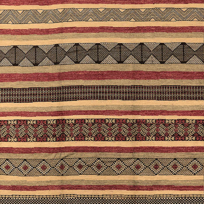 Machine Washable Solid Brown Modern Rug, wshurb1267brn