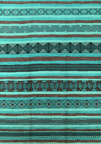 Solid Turquoise Modern Rug, urb1267turq