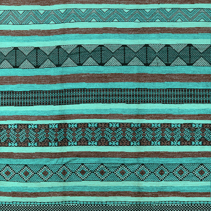 Solid Turquoise Modern Rug, urb1267turq