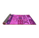 Sideview of Solid Pink Modern Rug, urb1268pnk