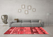 Modern Red Washable Rugs