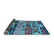 Sideview of Solid Light Blue Modern Rug, urb1268lblu