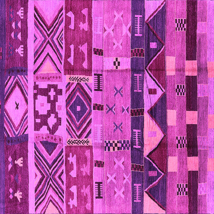 Square Machine Washable Solid Pink Modern Rug, wshurb1268pnk