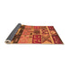 Sideview of Solid Orange Modern Rug, urb1268org