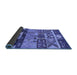 Sideview of Solid Blue Modern Rug, urb1268blu