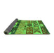 Sideview of Solid Green Modern Rug, urb1268grn