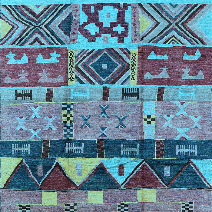 Solid Light Blue Modern Rug, urb1268lblu