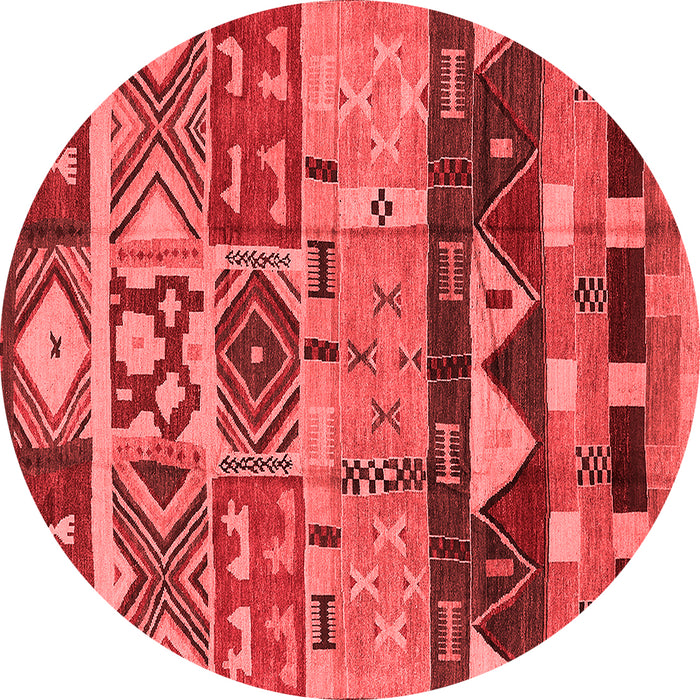 Machine Washable Solid Red Modern Rug, wshurb1268red