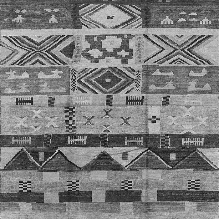 Square Solid Gray Modern Rug, urb1268gry