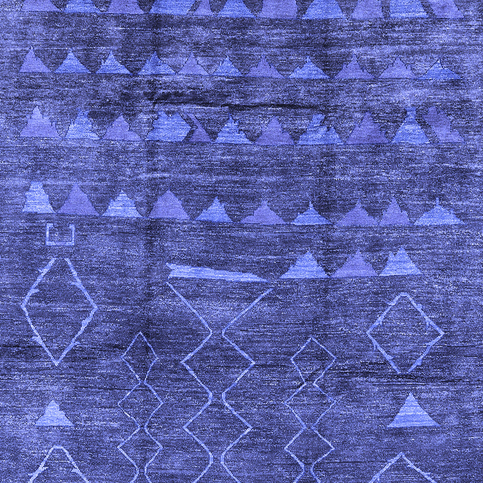 Solid Blue Modern Rug, urb1269blu