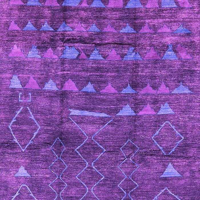 Machine Washable Solid Purple Modern Area Rugs, wshurb1269pur