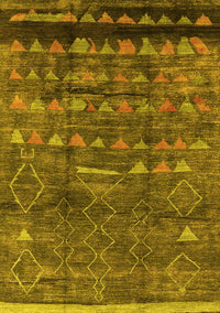 Solid Yellow Modern Rug, urb1269yw