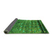 Sideview of Solid Green Modern Rug, urb1269grn